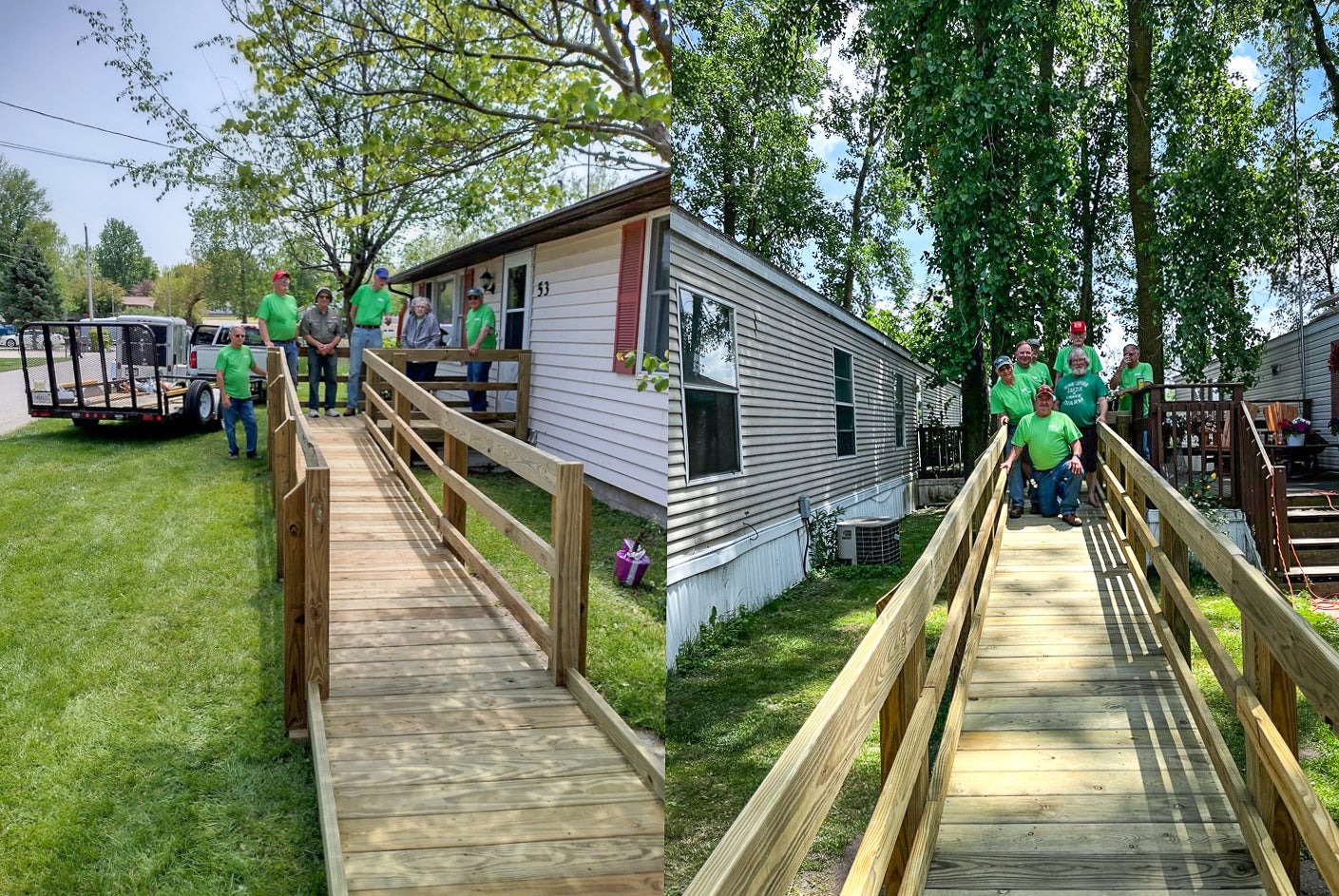 Ramps built by SAWs with Operation Round Up funds